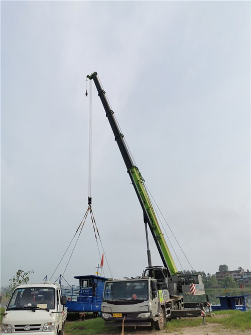 乐亭县桥梁建设吊装案例